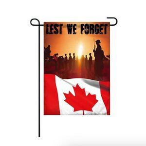 Lest We Forget Canadian Remembrance Banner